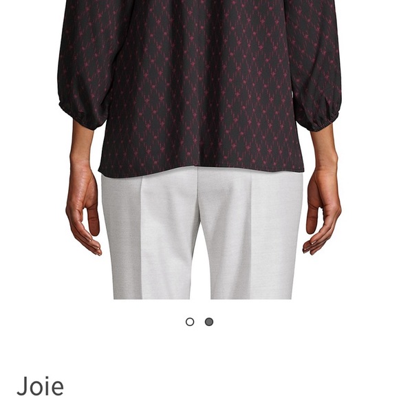 Joie Gloria Printed Splitneck Blouse - Picture 3 of 7